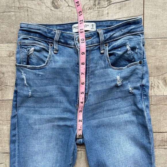 Abercrombie & Fitch The Super Skinny Ankle High Rise Curve Love Jeans 26 2R - Picture 5 of 10